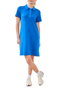 Tribal - Techno Lux Scuba Short Sleeve Polo Dress