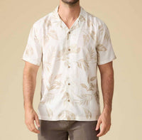 Flags & Anthem - Parons Short Sleeve Leaf Print Camp Collar Shirt