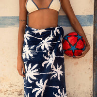Slowtide - Luca Palm Print Beach Towel