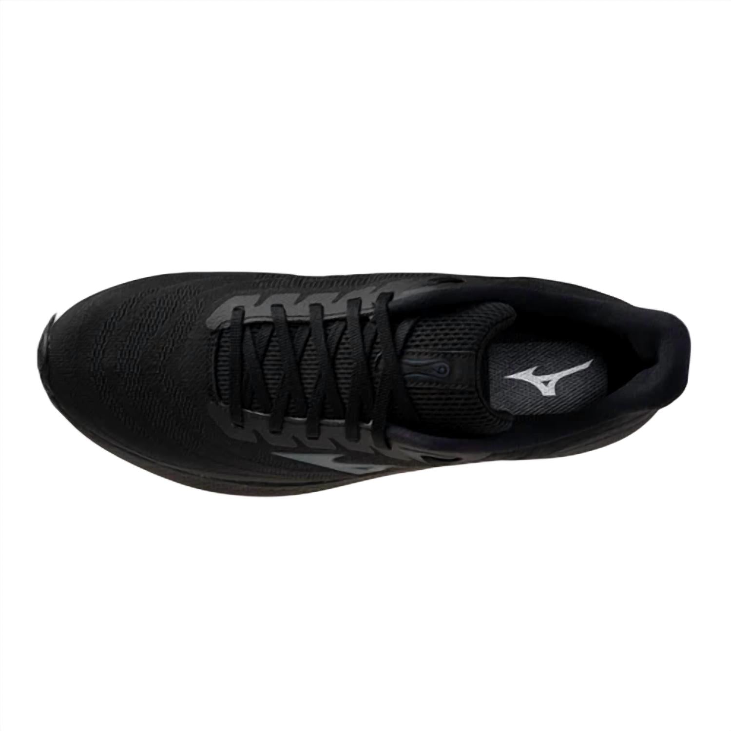 MIZUNO Men's Wave Sky 9 Running Shoes in black metallic grey 1 - men's sneaker - view 4