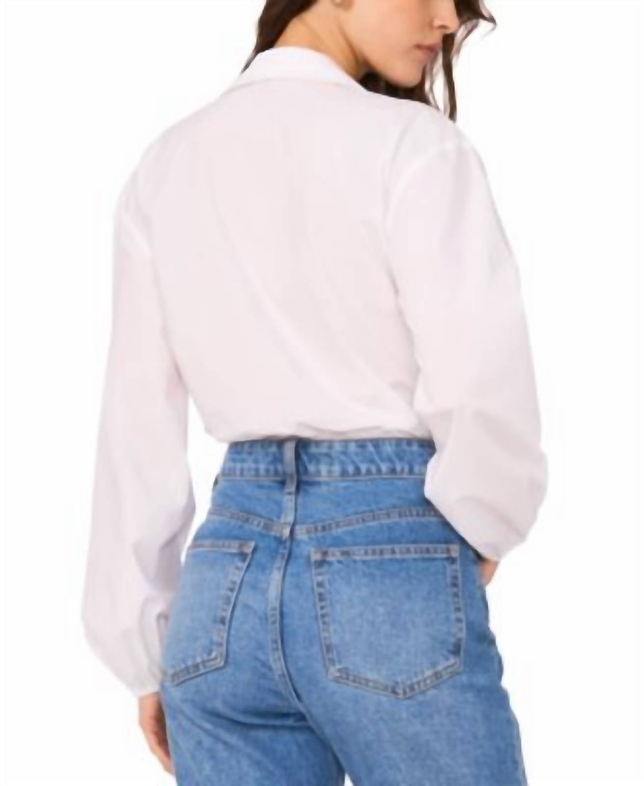 1.State - Women's Faux-wrap Bodysuit