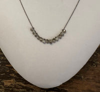 Carol Workinger Studio - Clusters Pinned On Oxi Chain Necklace - 16"-18"