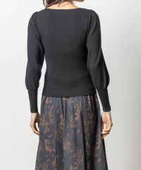 Lilla P - Full Sleeve Square Neck Sweater