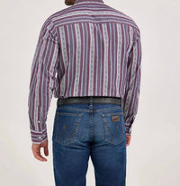 Wrangler - Men's Button Color Stripe Shirt