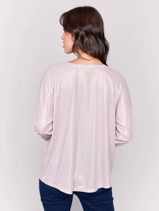 Charlie B - Foiled Knit Top