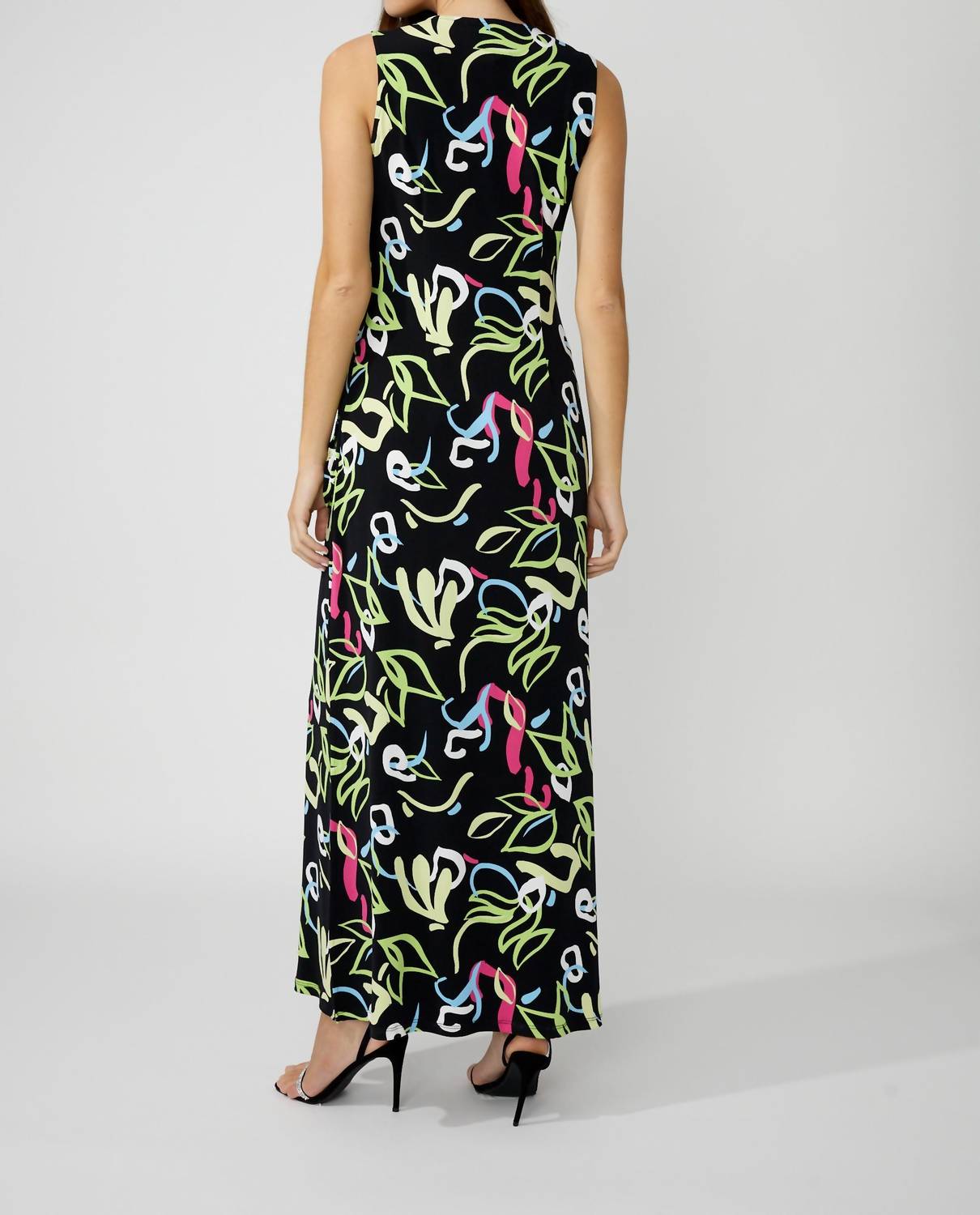 Frank Lyman - Doodle Print A-line Maxi Dress