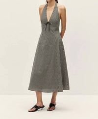 Elodie - Serena Halter Midi Dress