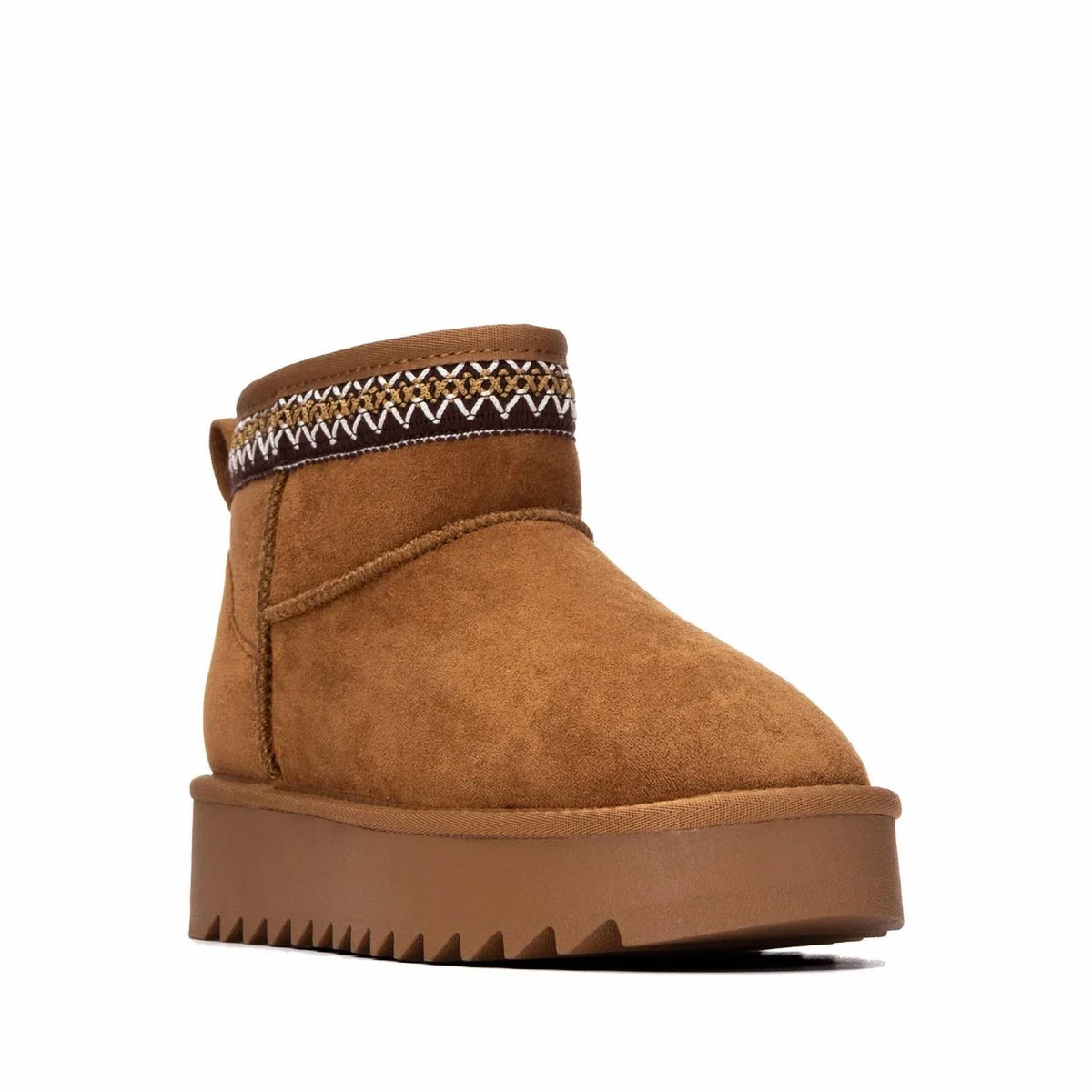 Refresh - Women's Platform Suede Ankle Booties