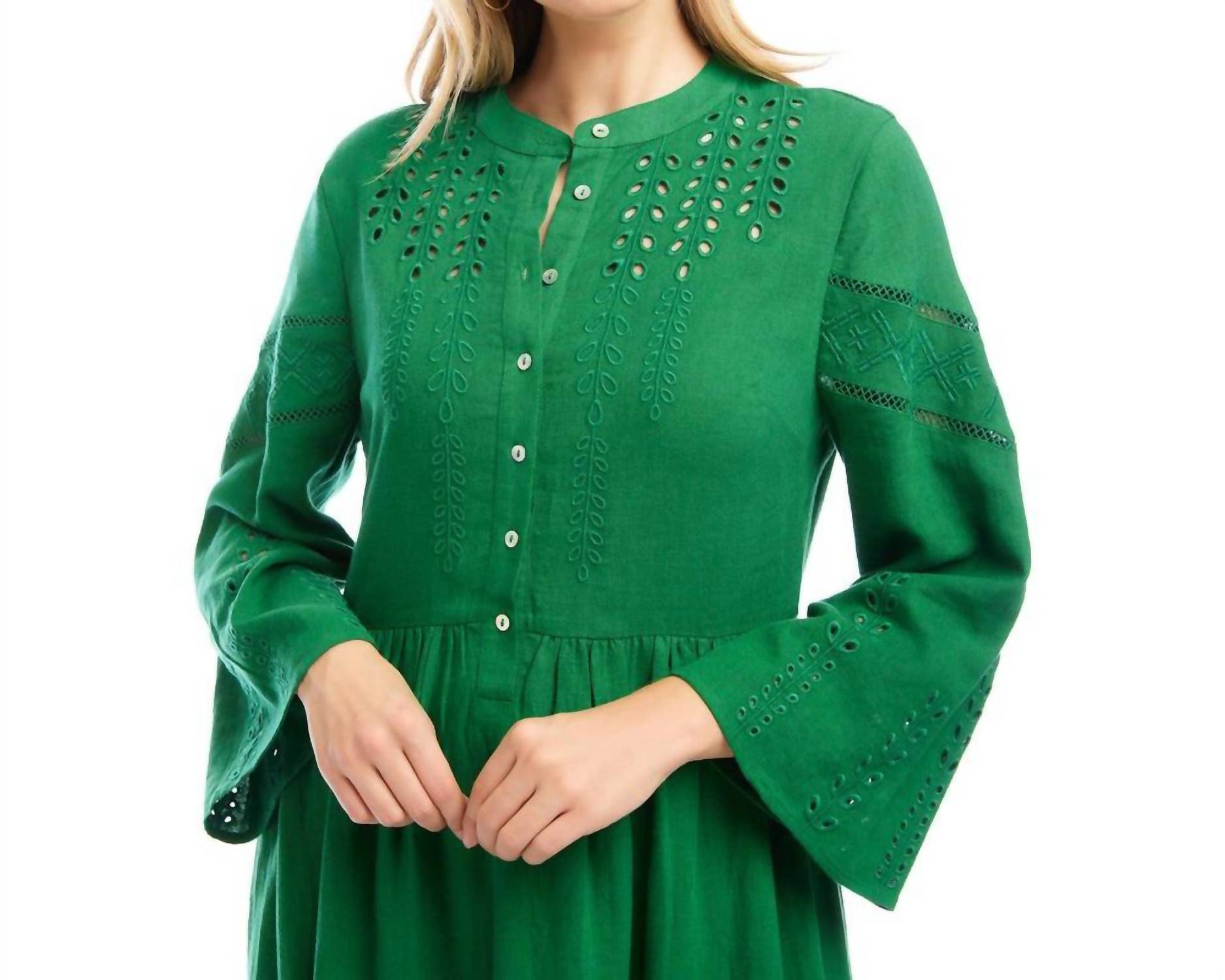 Karen Kane - Embroidered Tiered Dress