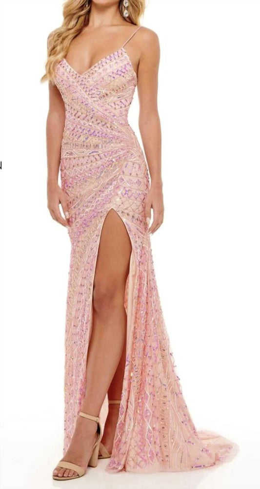 Rachel Allan - V-neck Prom Dress