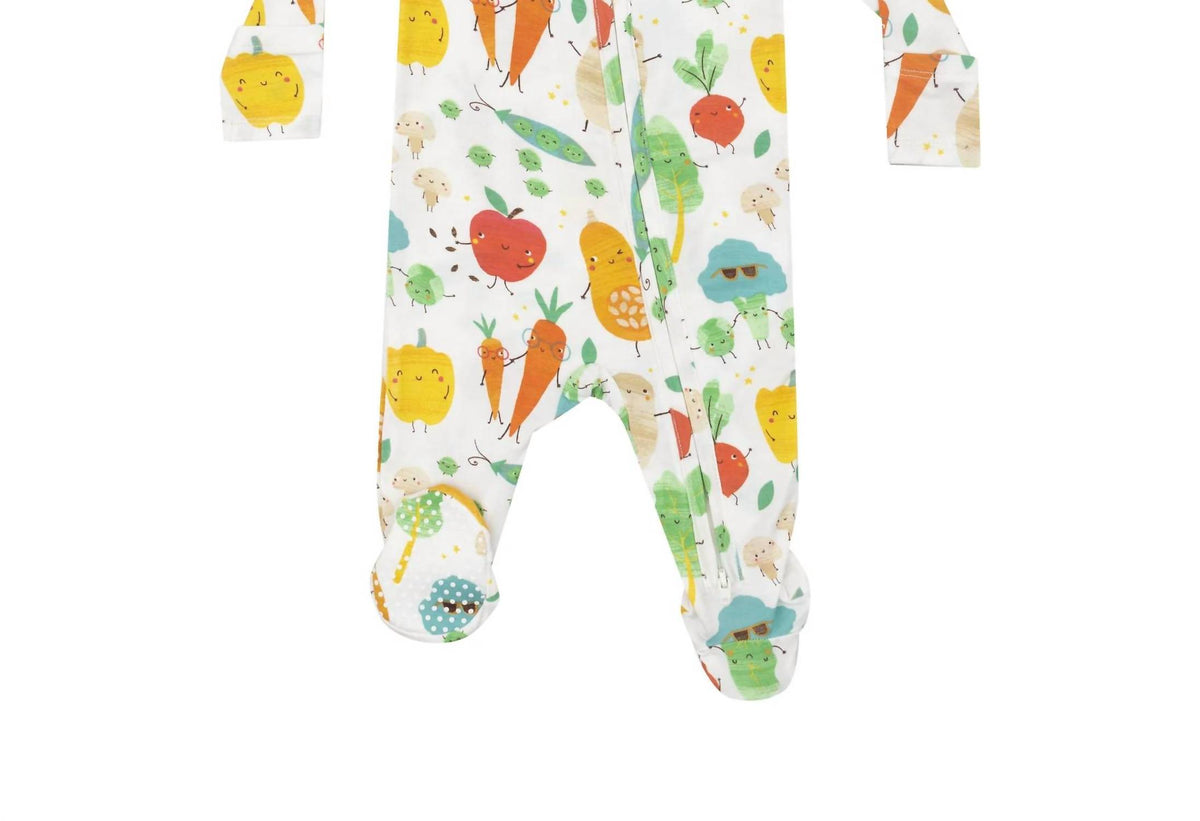 Angel Dear - Kid's Fall Veggies 2 Way Zipper Footie