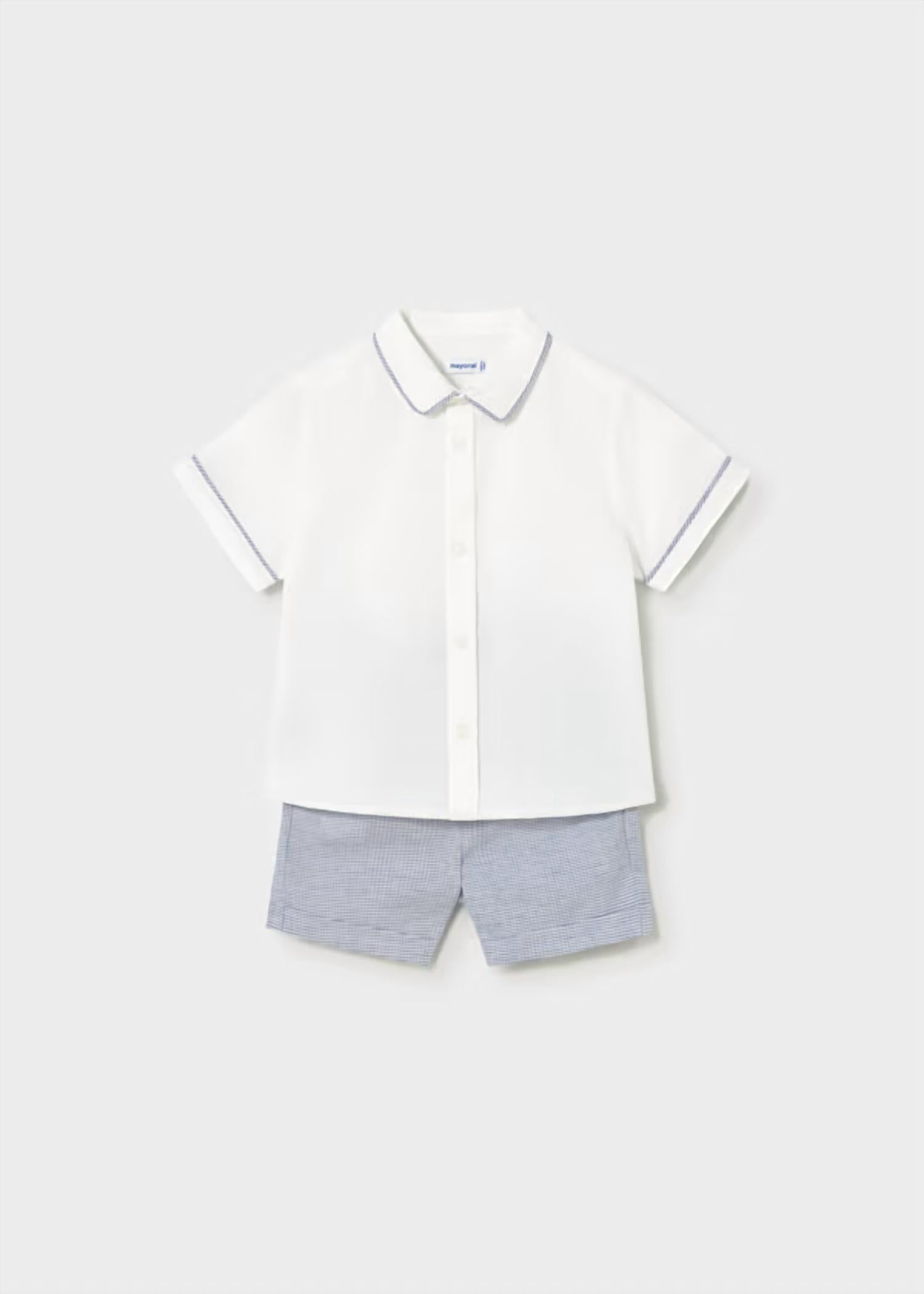 Mayoral - Checkered Capri Knit Set