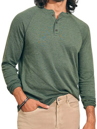 Faherty - Cloud Henley Long Sleeve Tee