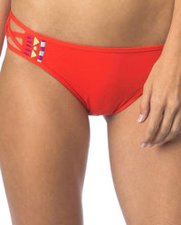 Bikini Lab - Embroidered Hipster Bikini Bottom
