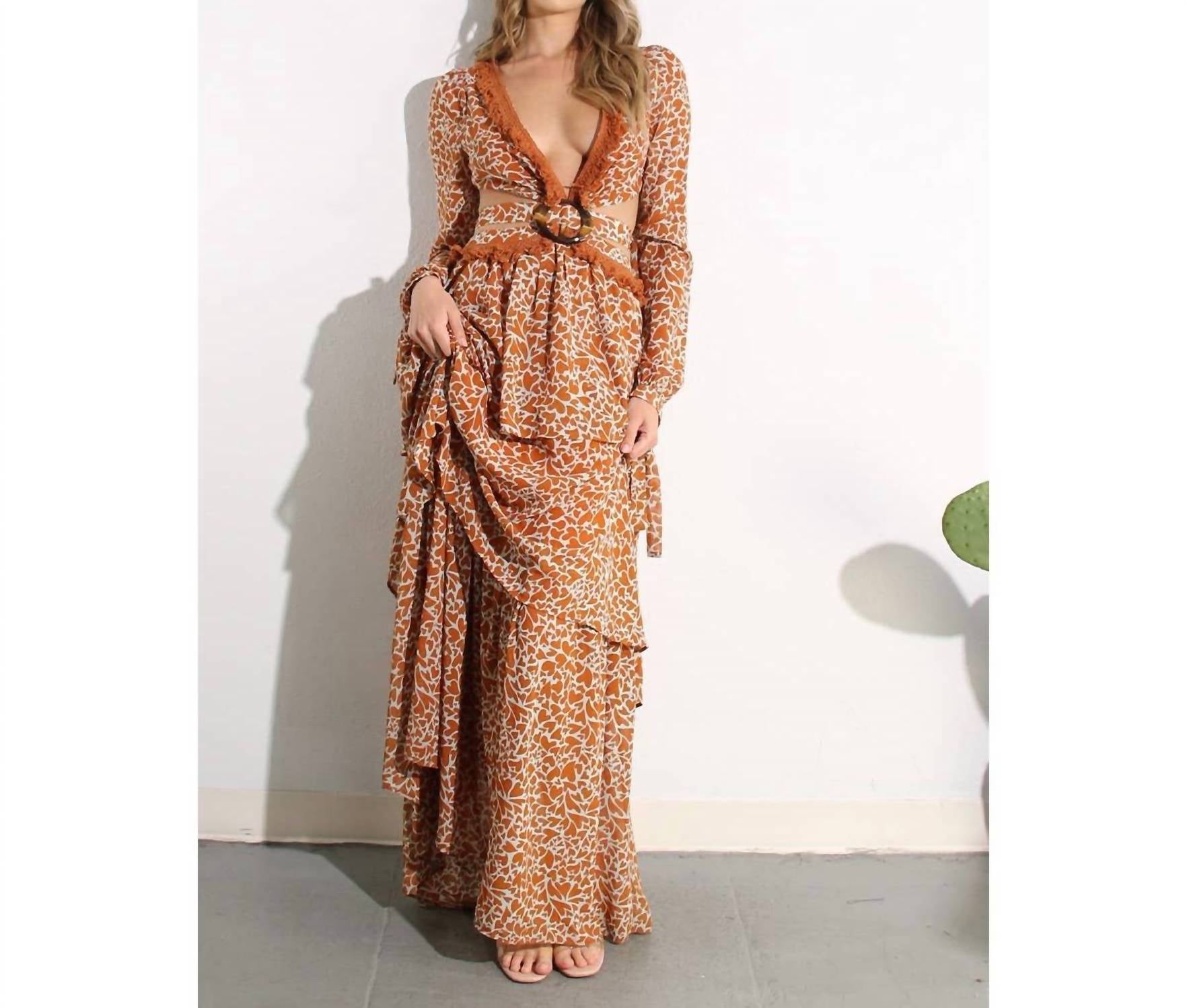 Mulla - Cross Back Tie Maxi Dress