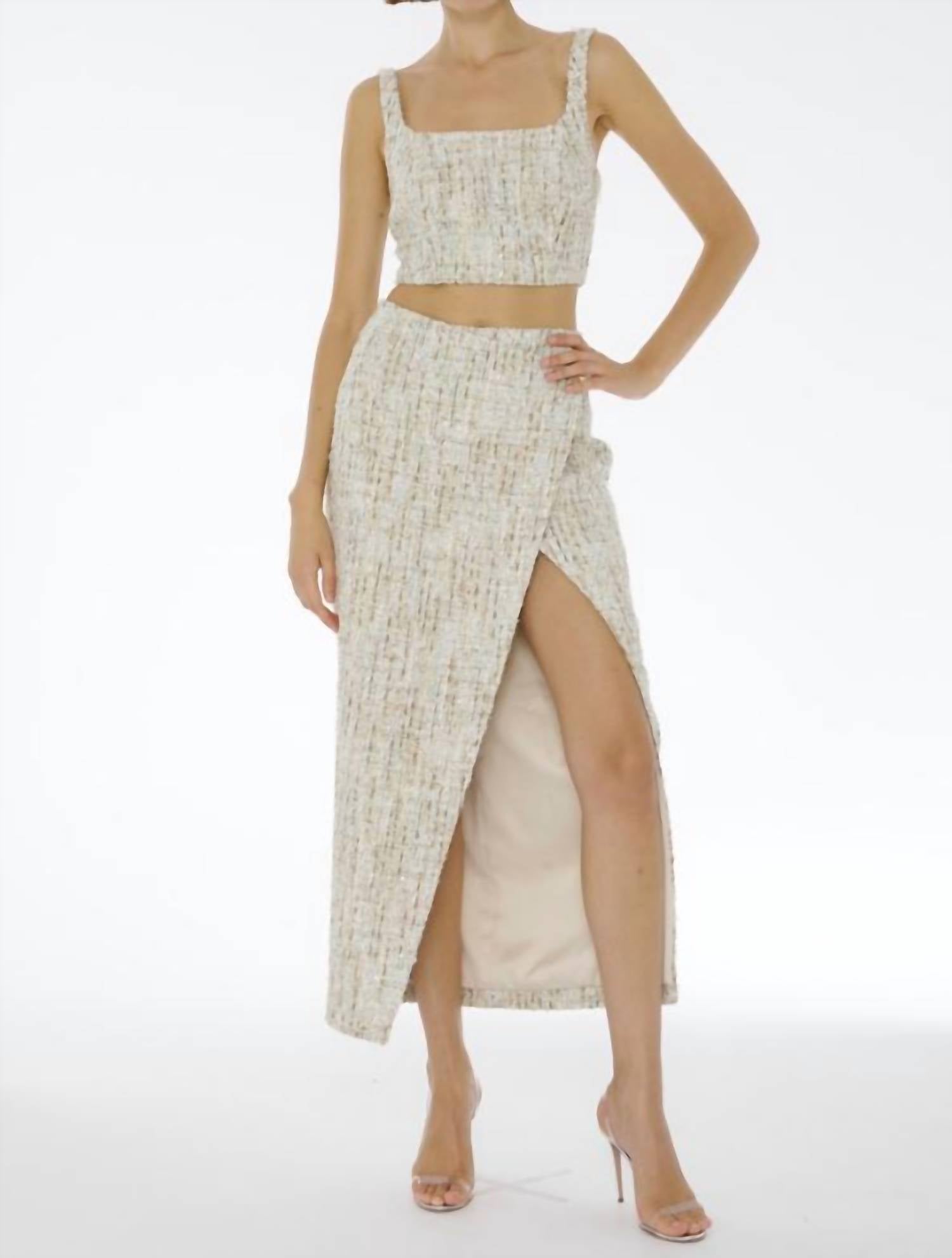 Toccin - Kate Tweed Wrap Skirt