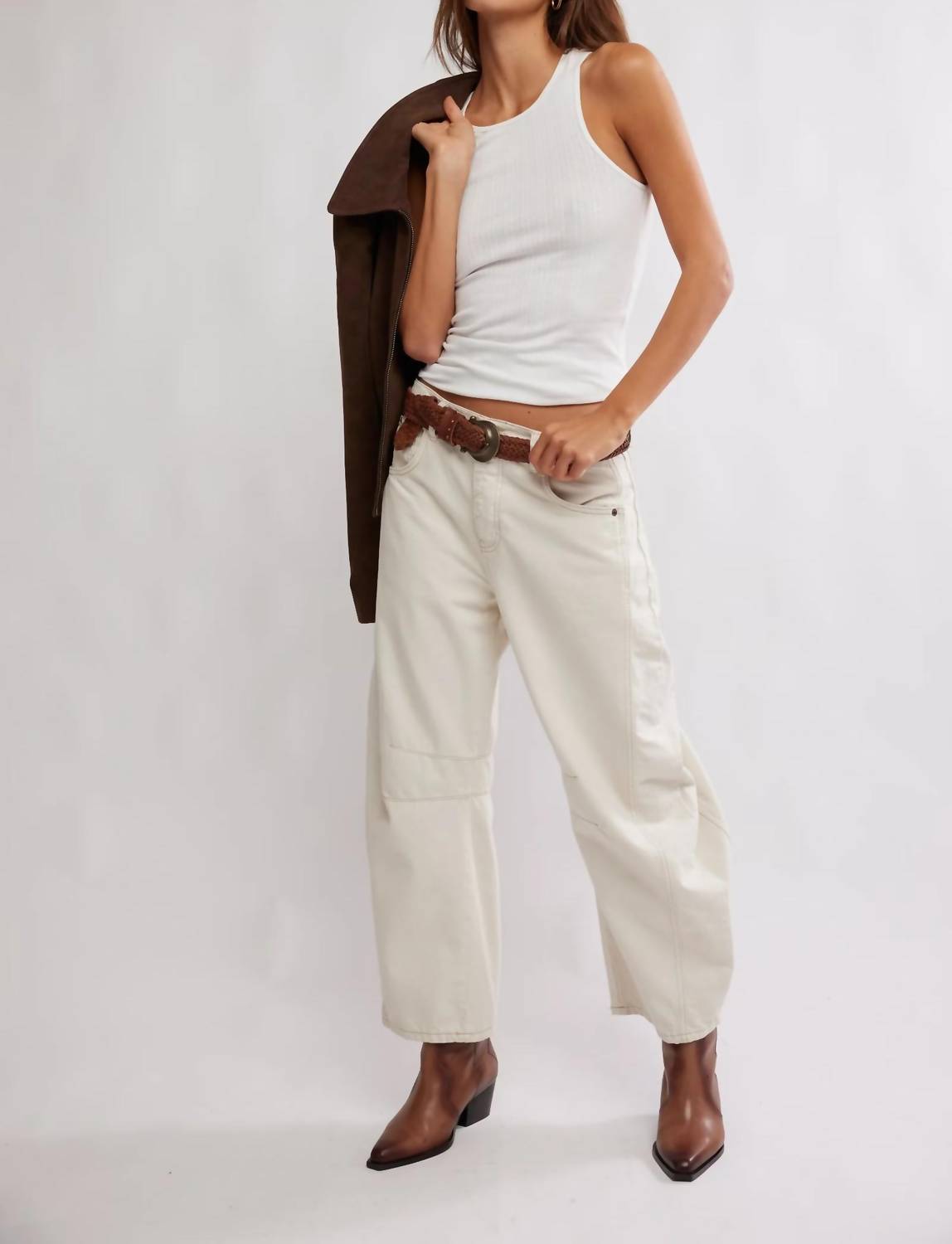 Free People - Good Luck Mid Rise Barrel Jeans