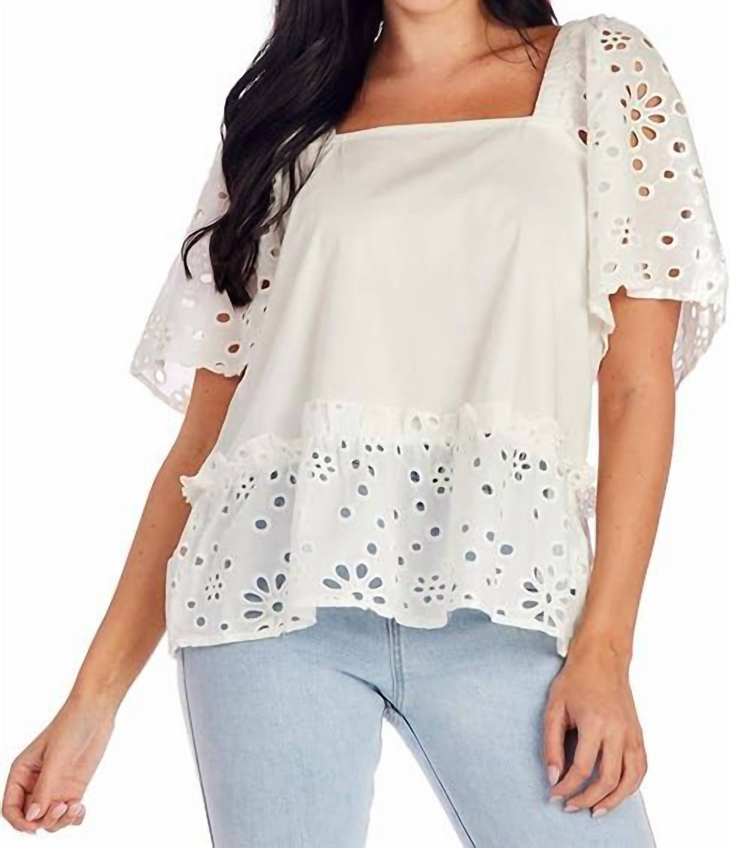 Mudpie - Eyelet Top