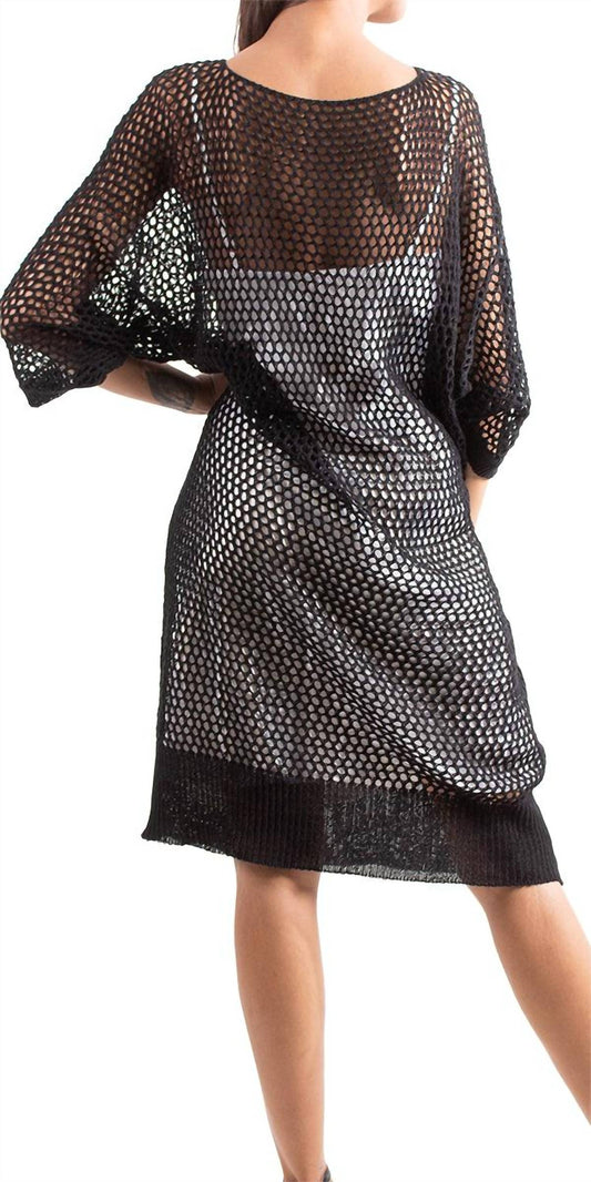 Gigi Moda - Ginavra Knit Mesh Dress Cover Up