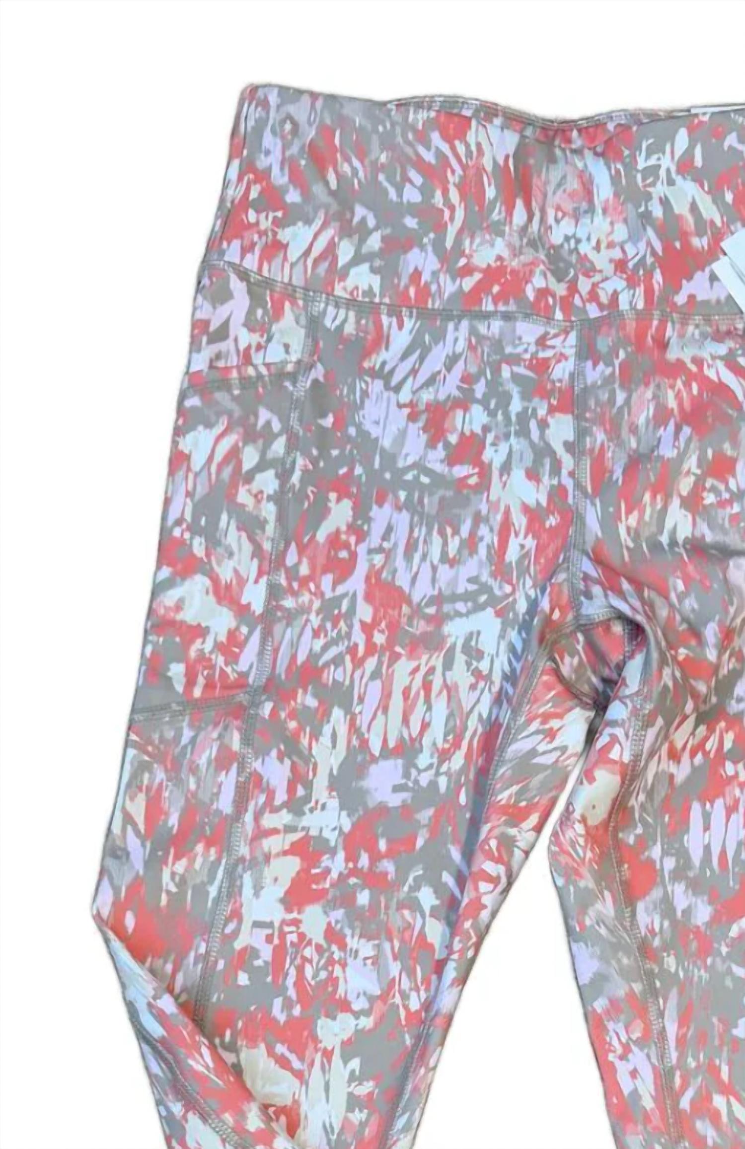 Dkny - Women's Sport Printed Interlock High-waist 7/8 Fitness Legging