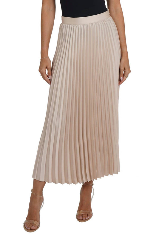 Love Token - Nessa Pleated Silk Skirt