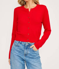 Lucy Paris - Celeste Heart Button Cardigan