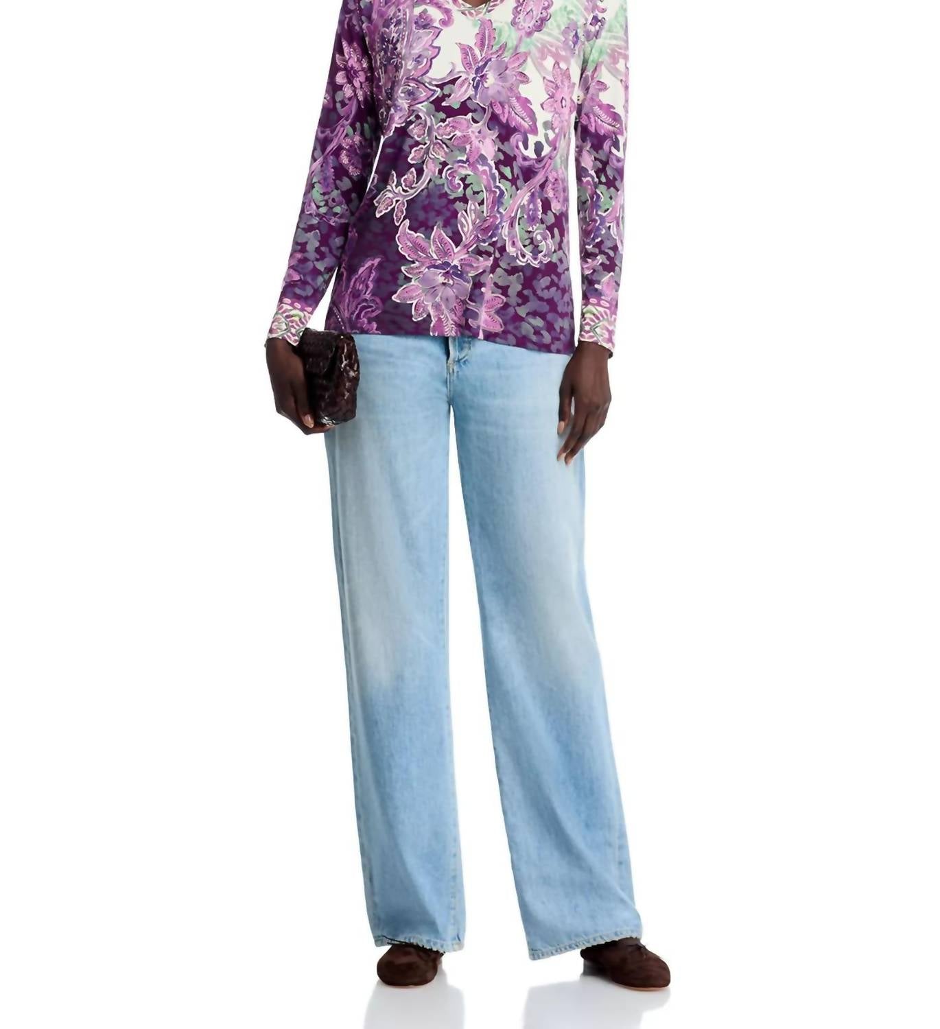 Johnny Was - JANIE FAVORITE LONG SLEEVE V-NECK TEE