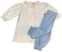 Luigi Kids - Girl's Golf Carts Embroidered Bloomer Set