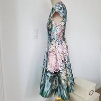Ted Baker - Pre-loved Dixee Glitch Floral Fit & Flair Dress