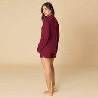 Softies - Aria- Slim Notch Collar Long Sleeve Short Set