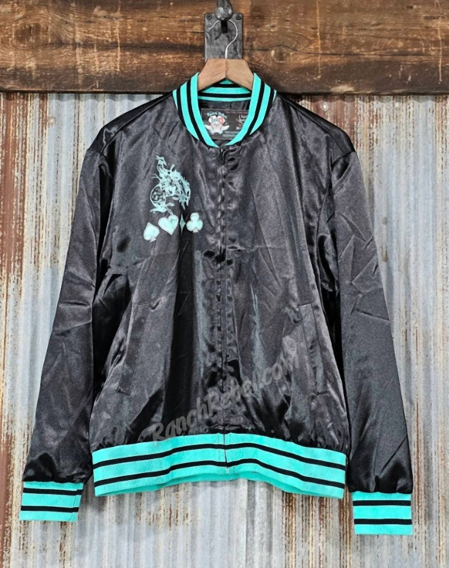 Sterling Kreek - Women's Stacked Deck Satin Bomber Jacket
