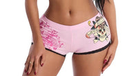 Ed Hardy Love Kills Slowly Leopard Cheeky Short in bubble gum - women's intimate
