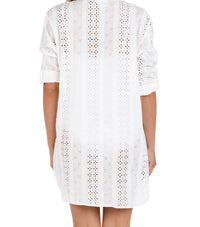 La Blanca - Eyelet Covers Camp Shirt