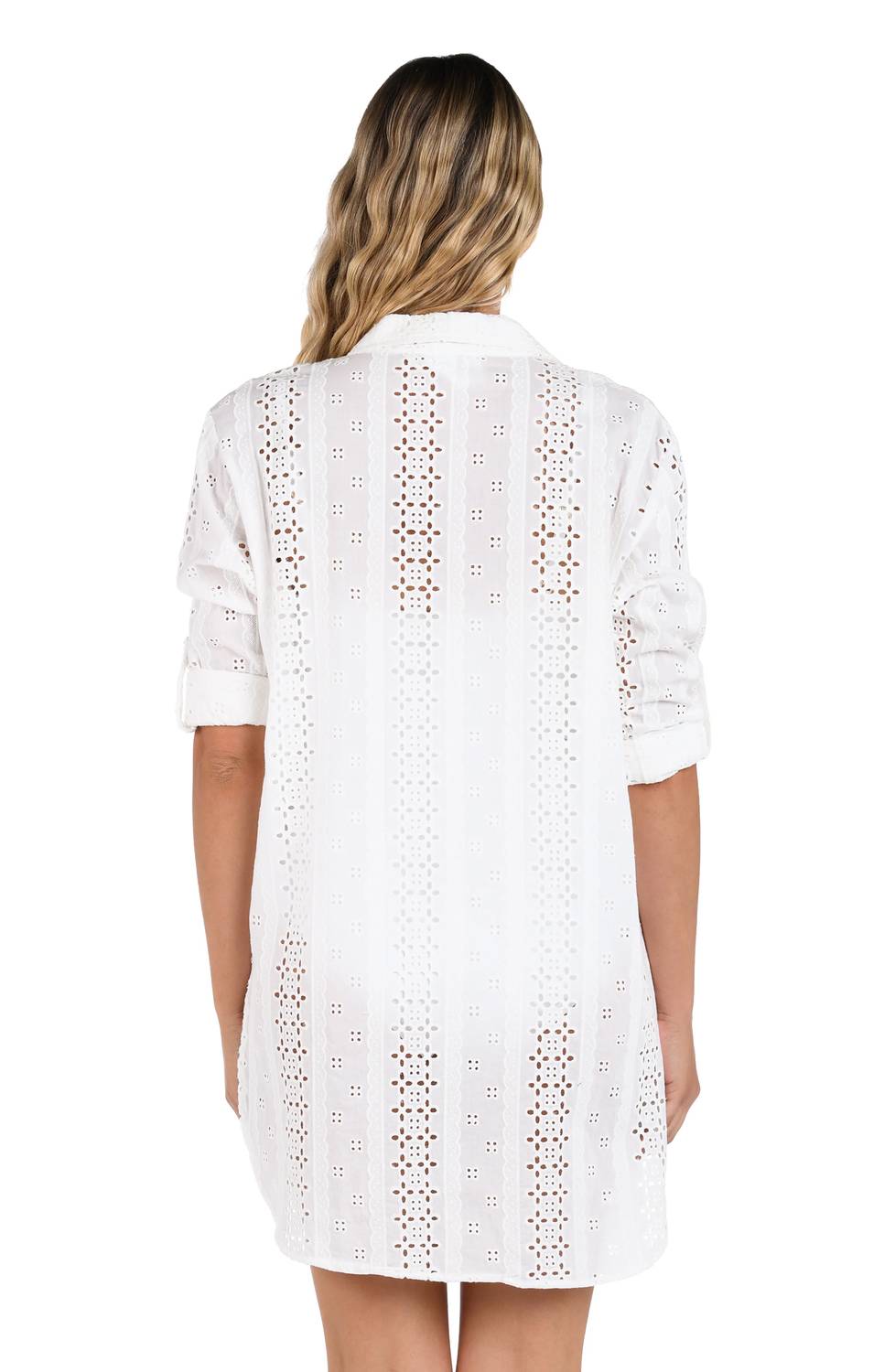La Blanca - Eyelet Covers Camp Shirt