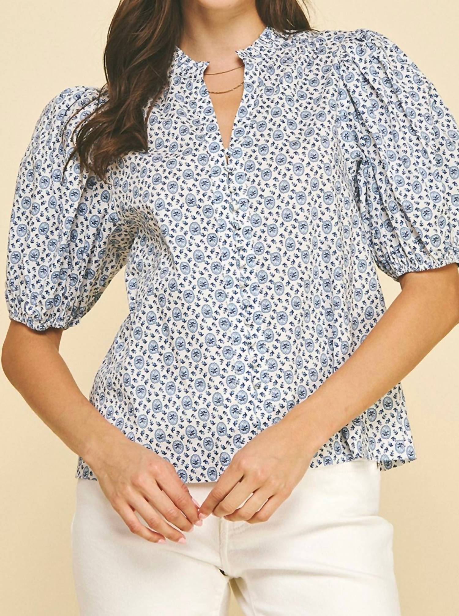 Pinch - Victorian Floral Top