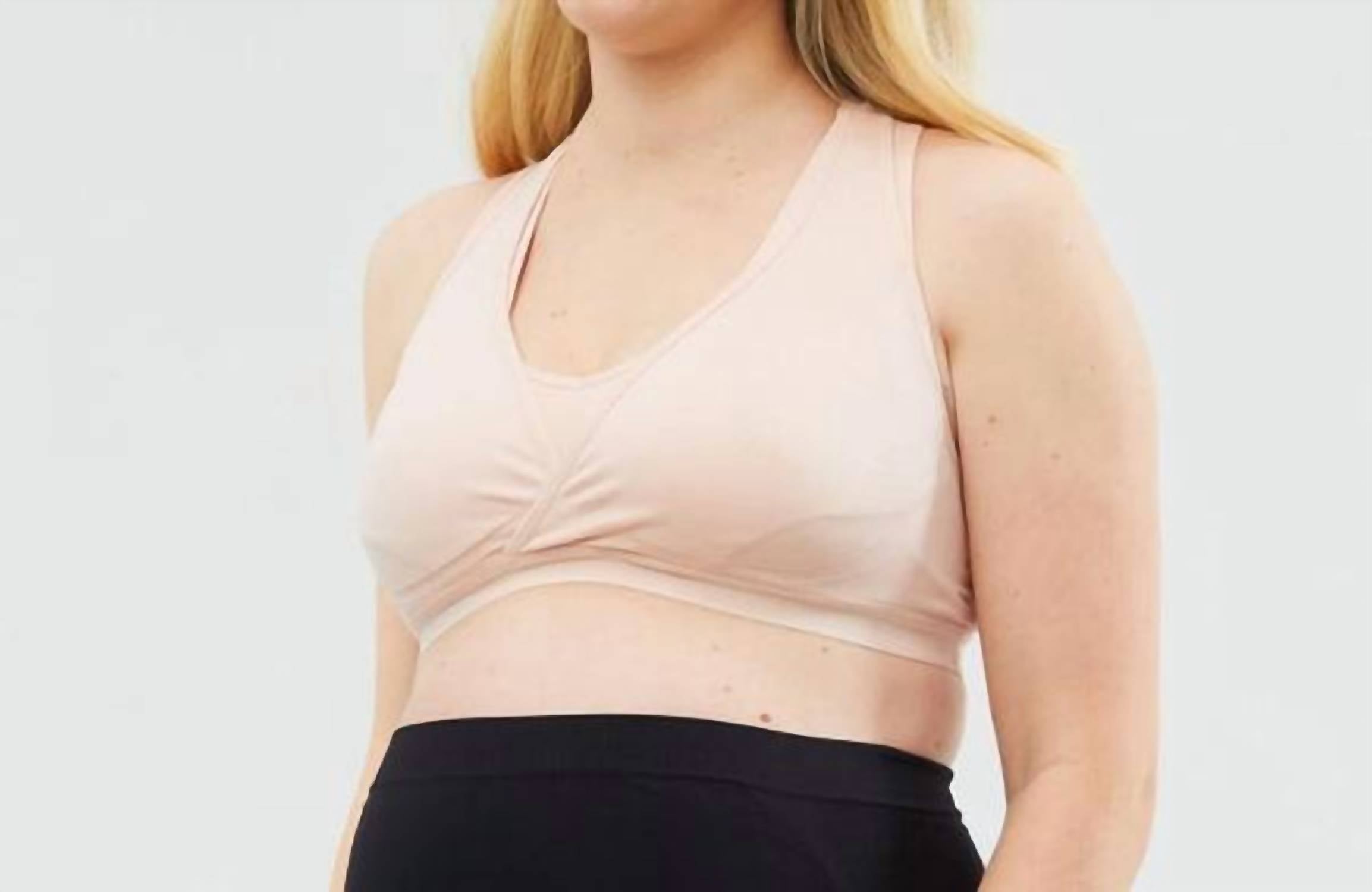 Cake Maternity Lotus Pumping Bra in blush - women's intimate - detail view