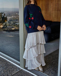 By Together - Cherry Print Sweater