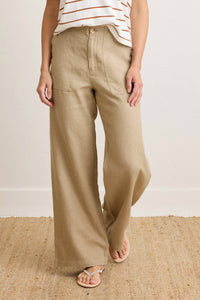 Not Monday - Serena Linen Wide Leg Pant
