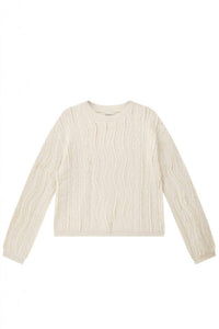 Jumper1234 - Raw Cut Cable Crew Jumper