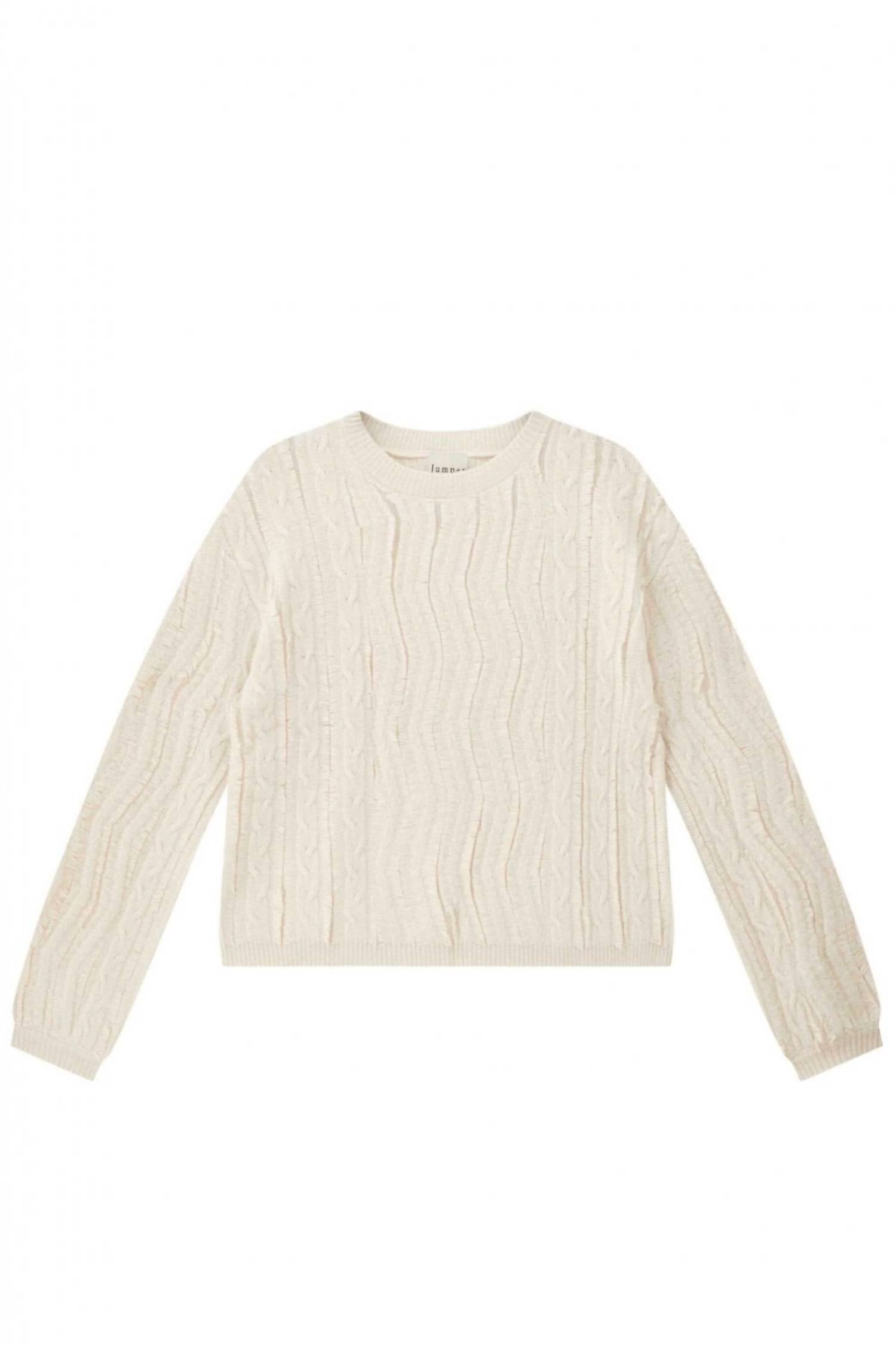 Jumper1234 - Raw Cut Cable Crew Jumper