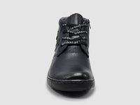 Kcr Group - Men's Original Thick-wool Lined Zip-up Leather Boots