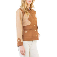 Thml - Star Embellishment Suede Jacket
