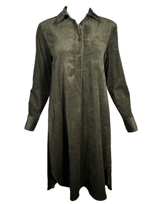 Antonelli Firenze - WOMEN'S STRETCH CORDUROY SHIRT DRESS