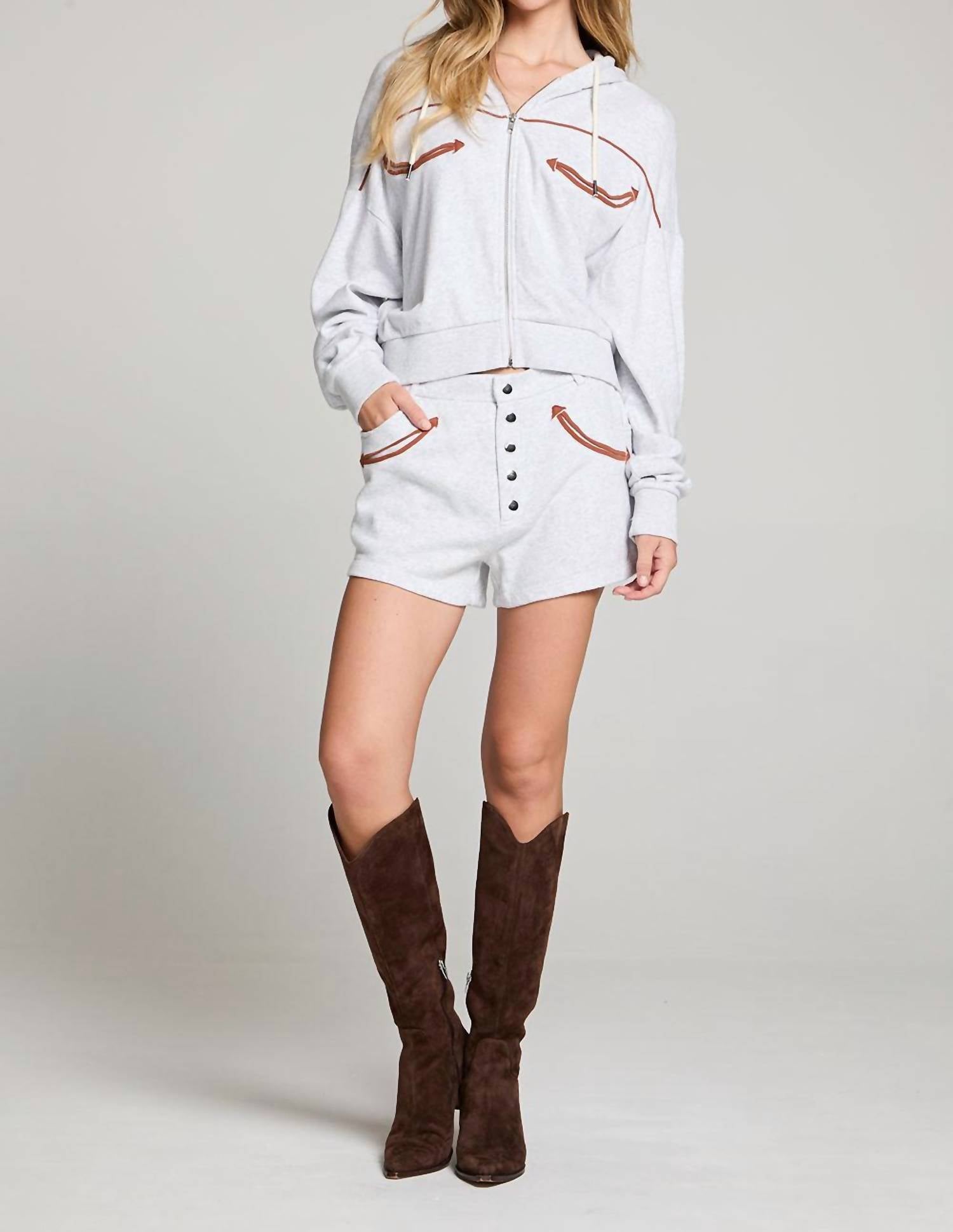 Chaser - Western Details Zip Up Hoodie