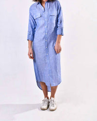 Emily Phillips - Linen Girlfriend Midi Dress