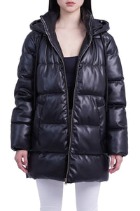 Love Token - Bianka Zip Front Puffer Coat