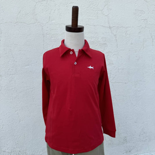 Saltwater Boys Co. - Boys Long Sleeve Signature Polo