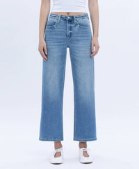 Lovervet - Willa Tummy Control High Rise Crop Wide Jeans