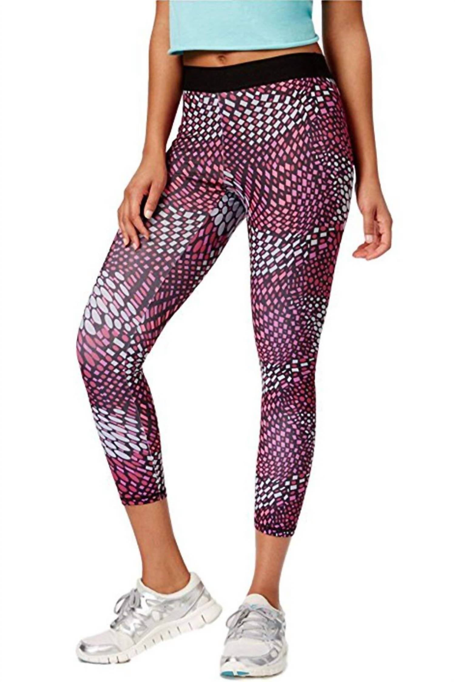 Hue - Women's Exposed Waistband Active Capri Leggings