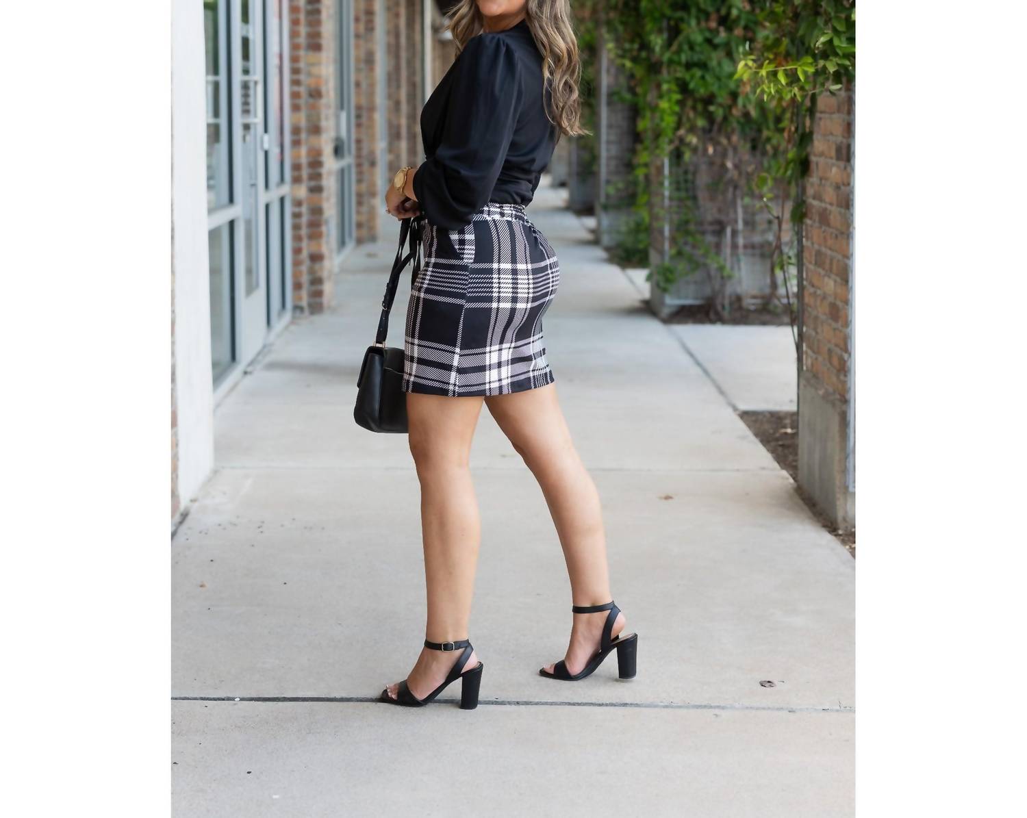 Julia Rose - Amelia Plaid Jogger Skirt